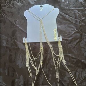 Claire's Silver Layered body chain